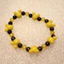 Black and yellow bracelet