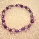 Purple and transparent bracelet