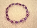 Purple and transparent bracelet