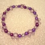 Purple and transparent bracelet