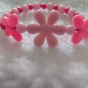 Purple and Pink Flowers Bracelet