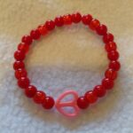 Red Half Cross Heart Bracelet