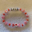 LOVE letters beaded bracelet