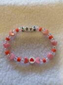 LOVE letters beaded bracelet