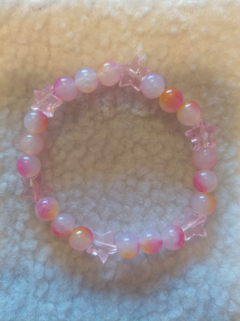 Pink Salmon Stone Charm