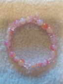 Pink Salmon Stone Charm