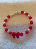 Ruby Pearl Peace Bracelet