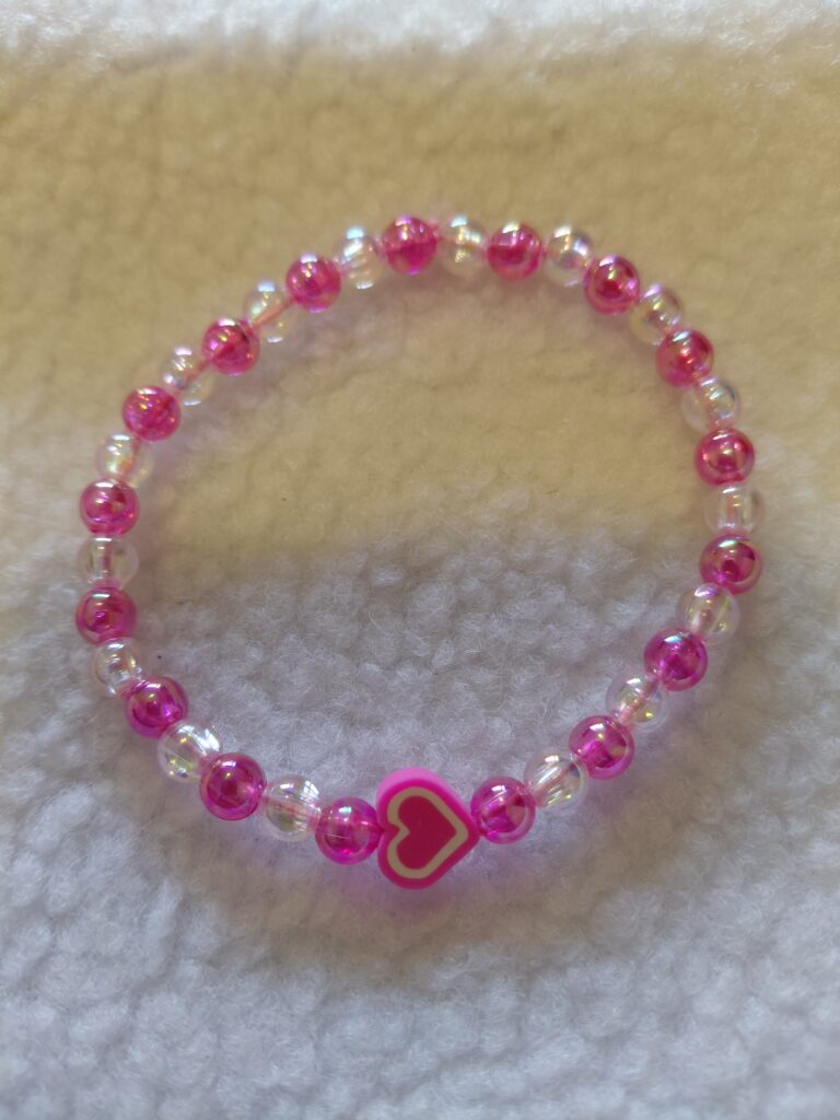 PINK Valentine Crystal Charm