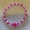 PINK Valentine Crystal Charm