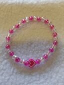 PINK Valentine Crystal Charm